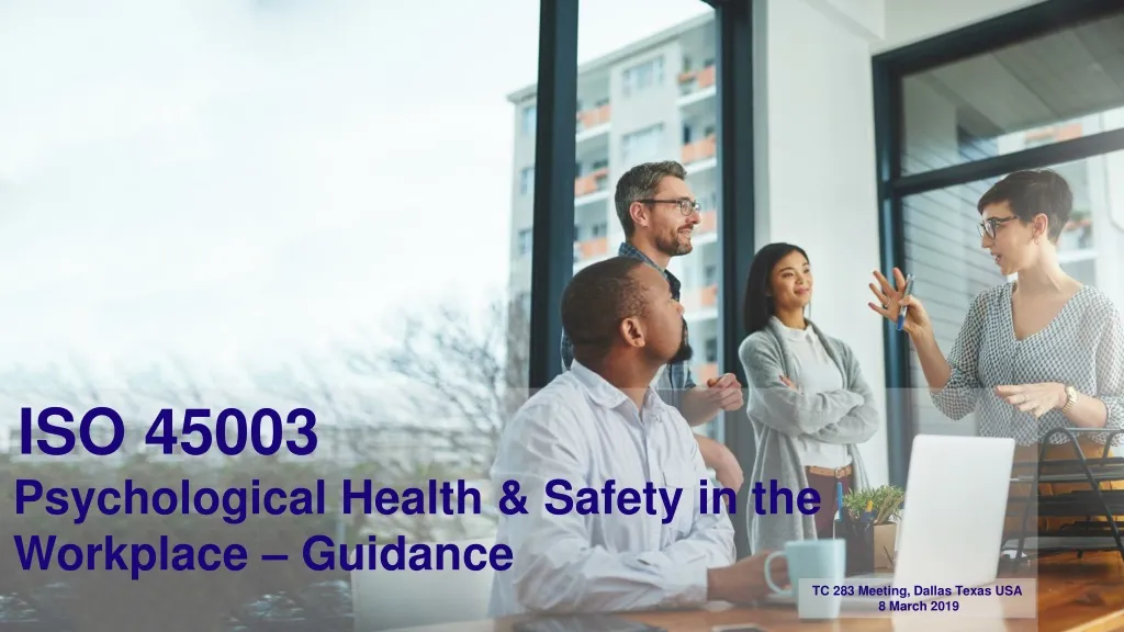 iso 45003 psychological health safety in the workplace guidance