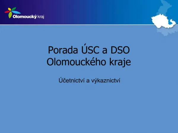 Porada SC a DSO Olomouck ho kraje