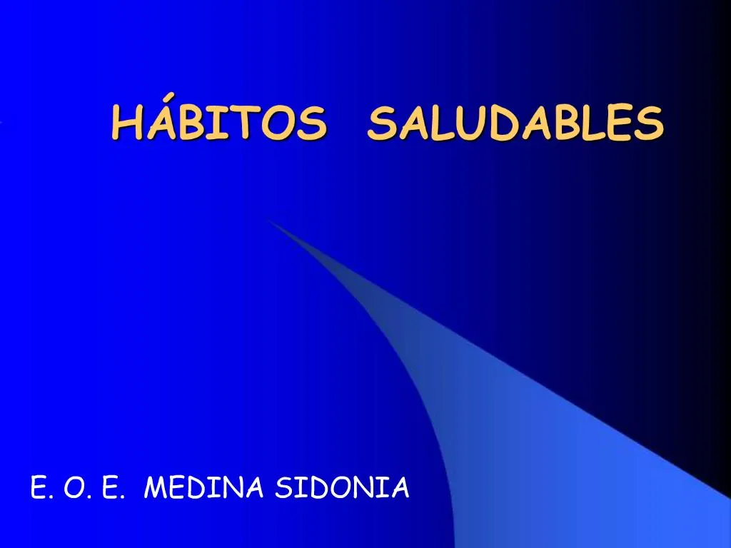 Ppt H Bitos Saludables Powerpoint Presentation Free Download Id