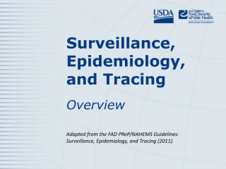 Surveillance, Epidemiology, and Tracing - slide 1