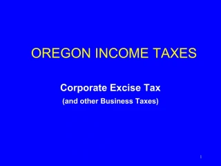 OREGON INCOME TAXES - slide 1