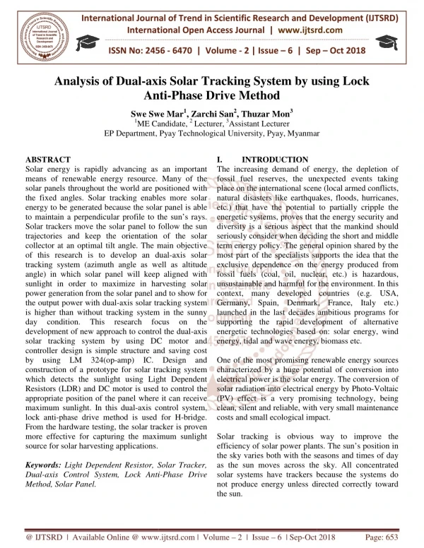 international journal of trend in international