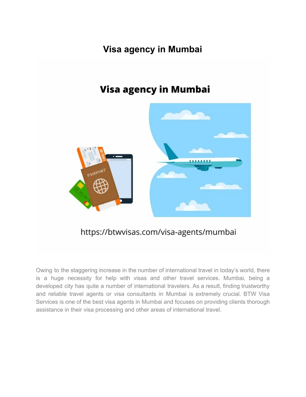 visa agency in mumbai