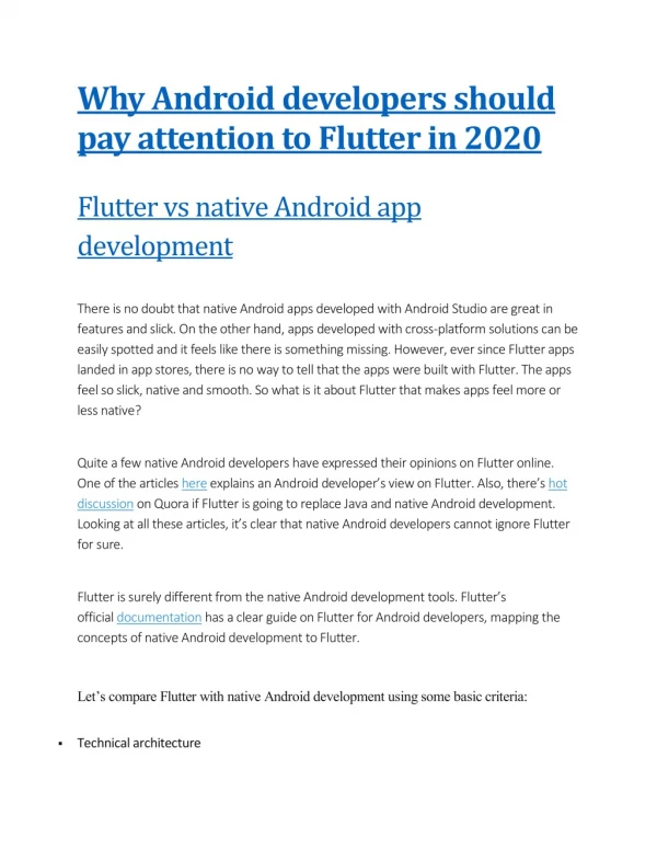 why android developers should pay attention