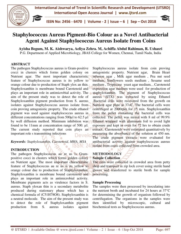 international journal of trend in scientific