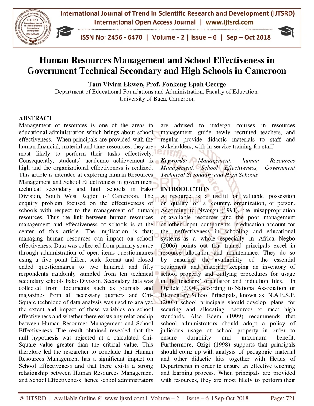 international journal of trend in scientific