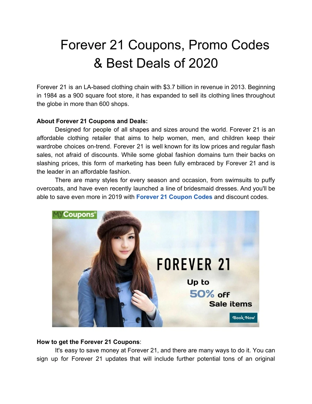 forever 21 coupons promo codes best deals of 2020
