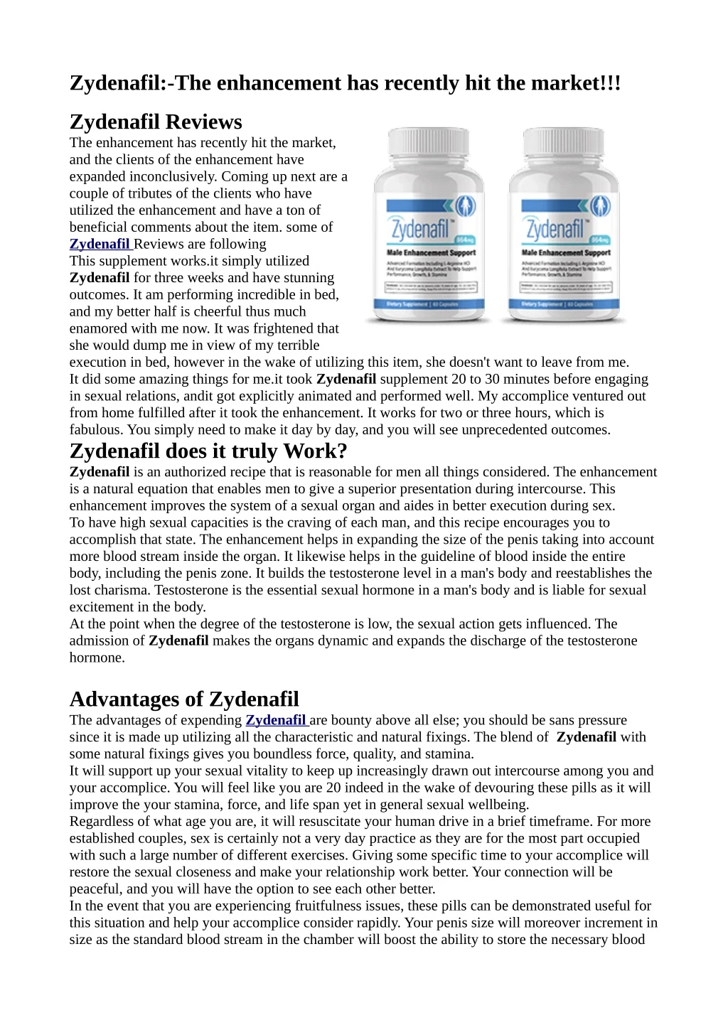 zydenafil the enhancement has recently