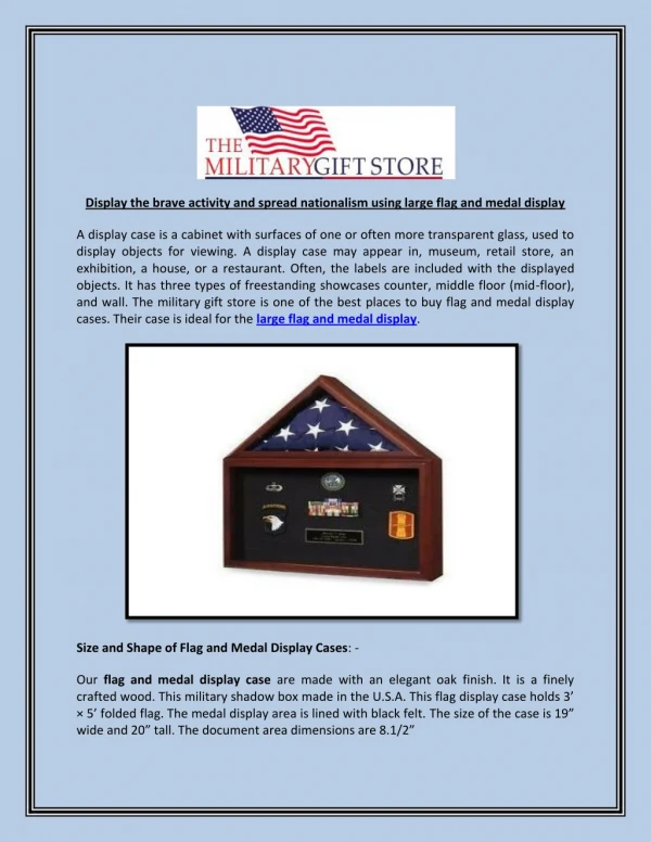 display the brave activity and spread nationalism