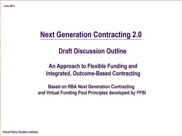 Next Generation Contracting 2.0