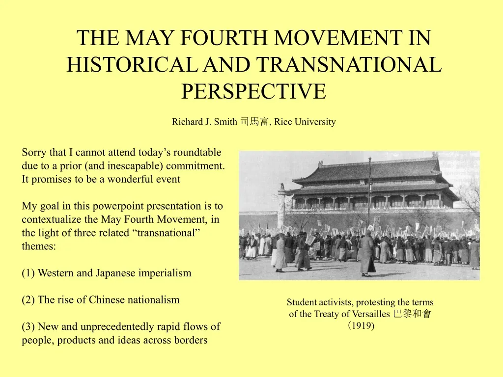 the may fourth movement in historical