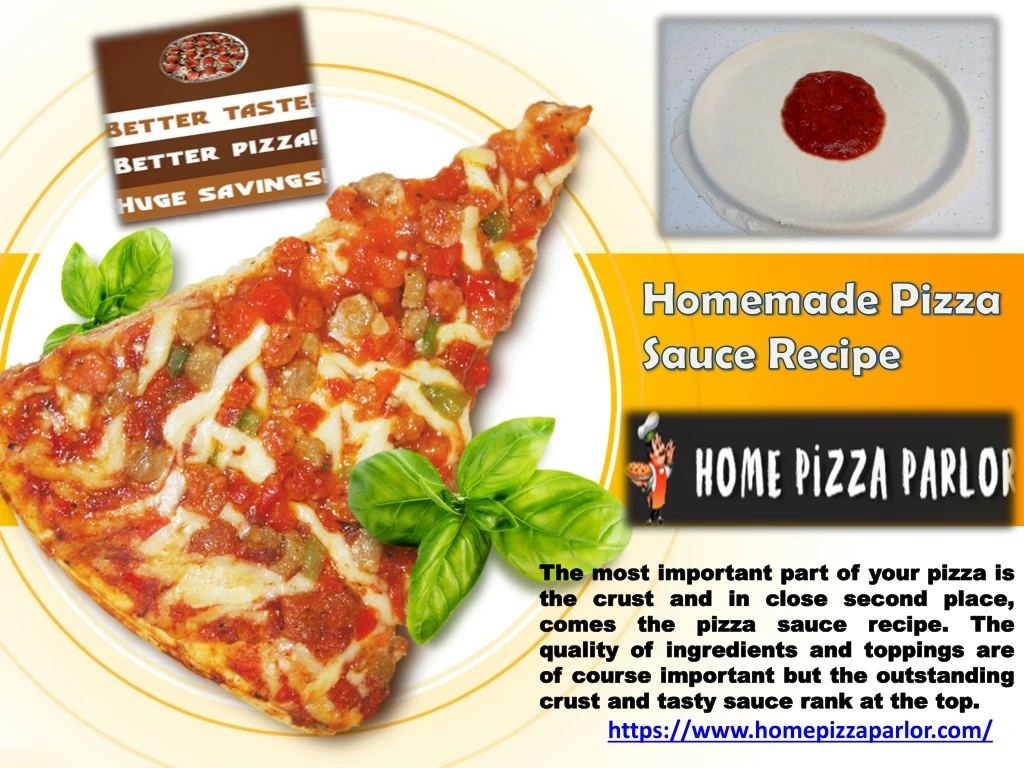 homemade pizza sauce recipe