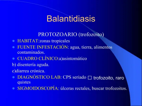 Balantidiasis