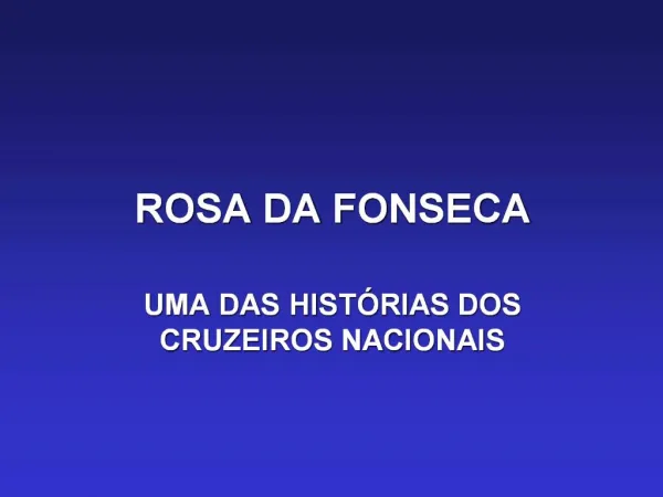 ROSA DA FONSECA
