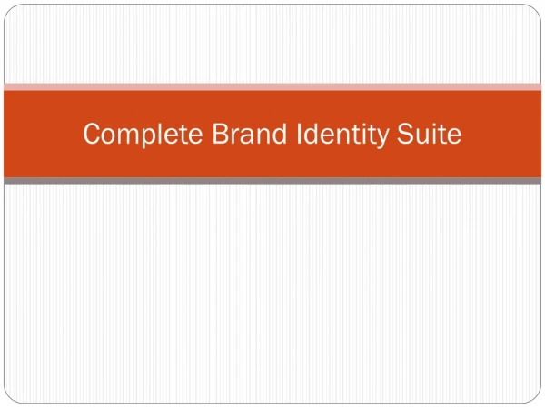 Complete Brand Identity Suite - Build Your Brand Identity