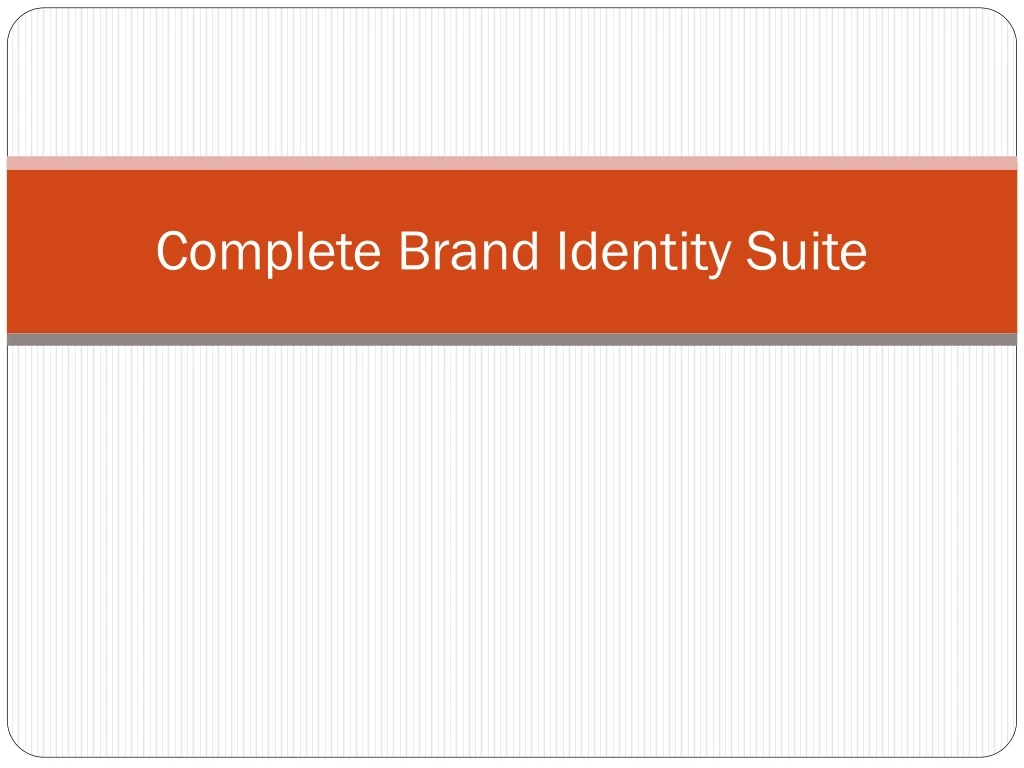 complete brand identity suite