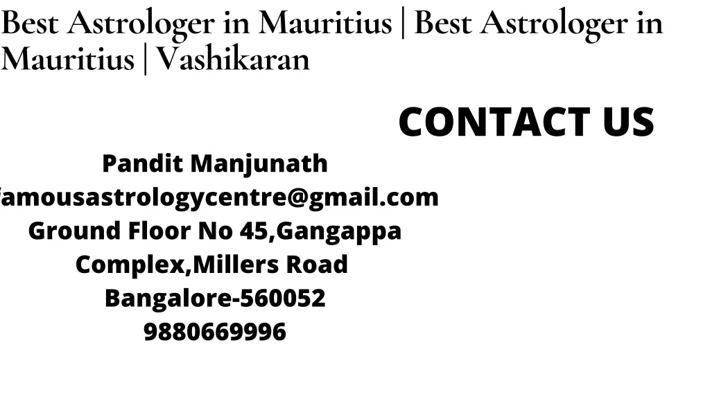 best astrologer in mauritius best astrologer