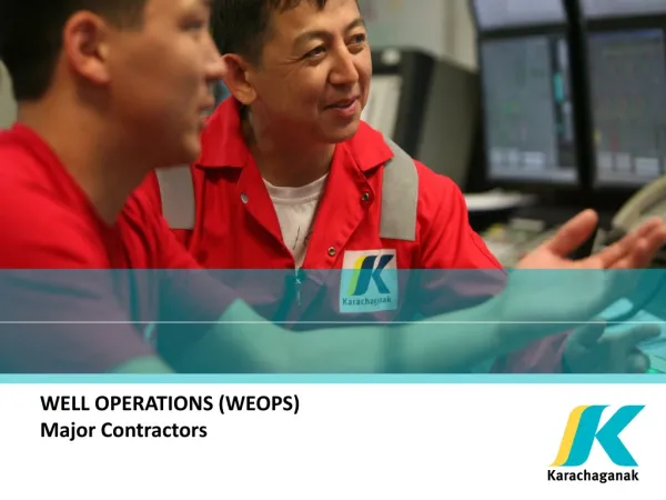 WELL OPERATIONS (WEOPS) Major Contractors