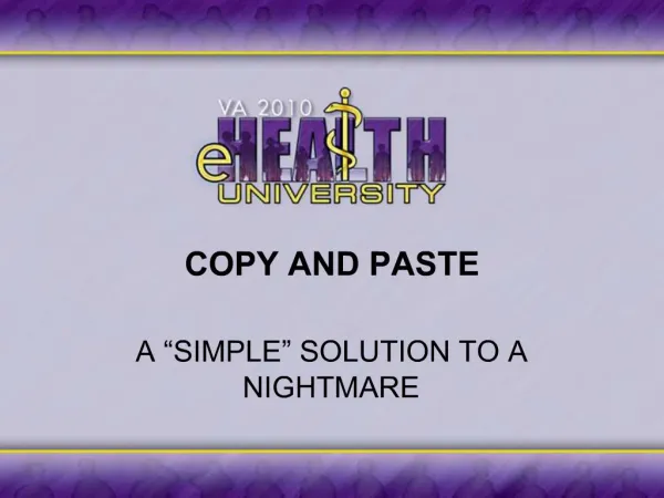 COPY AND PASTE