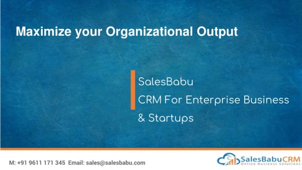 maximize your organizational output