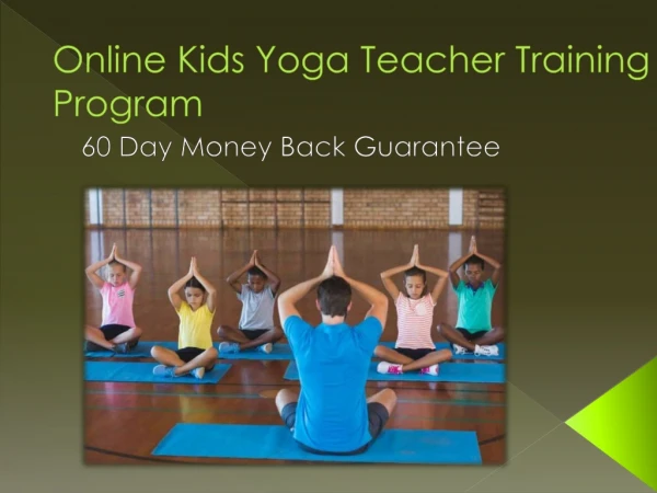 online kids yoga teacher training program