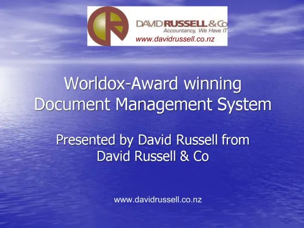 Worldox-Award winning Document Management System