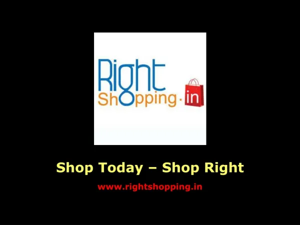 RightShopping.in Promotional Ad