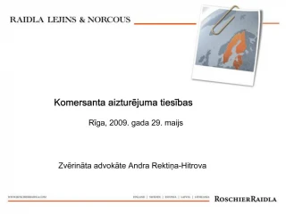 Komersanta aizturejuma tiesibas Riga, 2009. gada 29. maijs - slide 1
