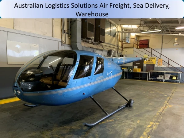 Australian Logistics Solutions Air Freight, Sea Delivery, Warehouse