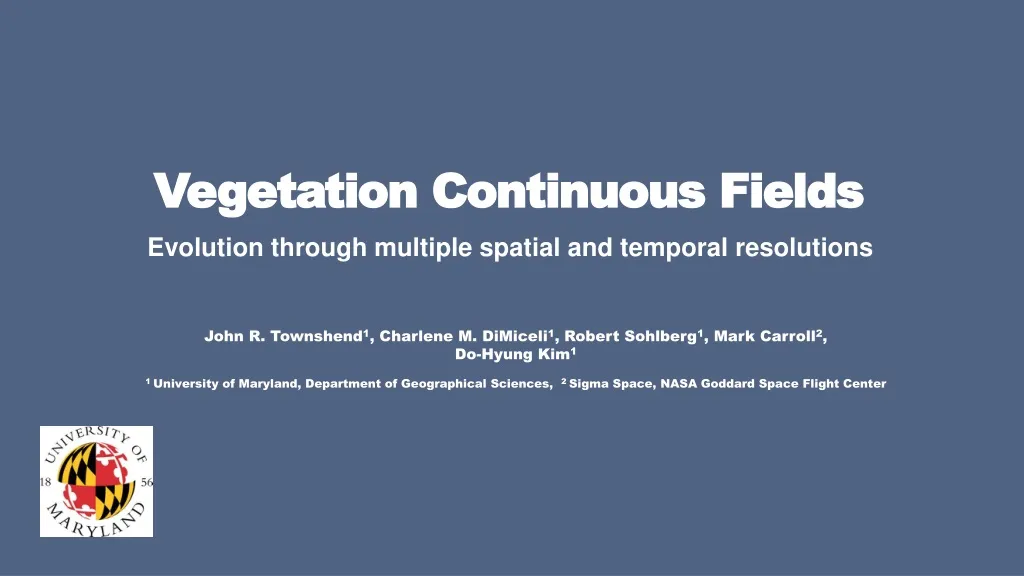 vegetation continuous fields