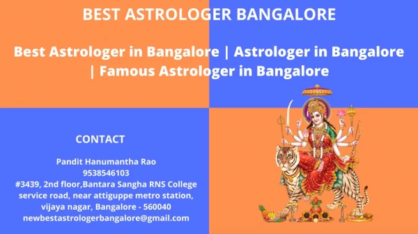 Best Astrologer in Bangalore | Astrologer in Bangalore | Famous Astrologer in Bangalore