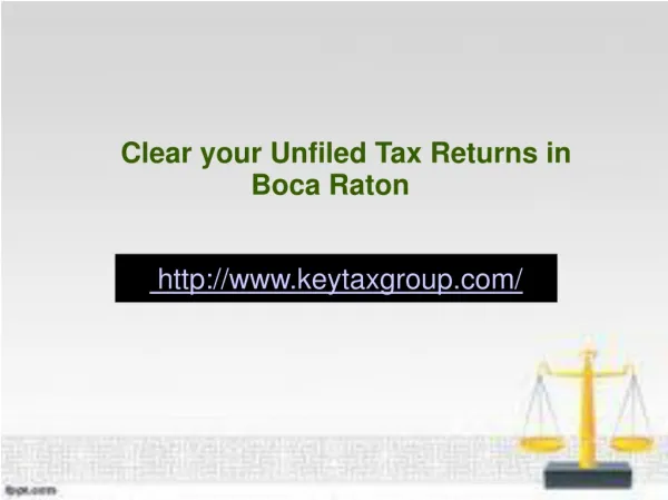 Clear your Unfiled Tax Returns in Boca Raton