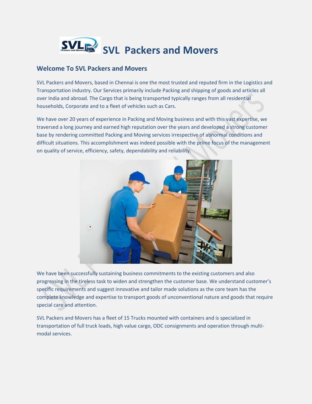 svl packers and movers