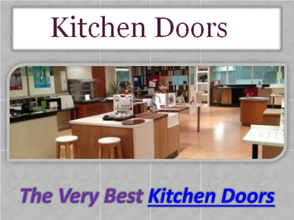 the very best kitchen doors