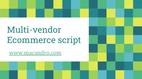 multi vendor ecommerce script
