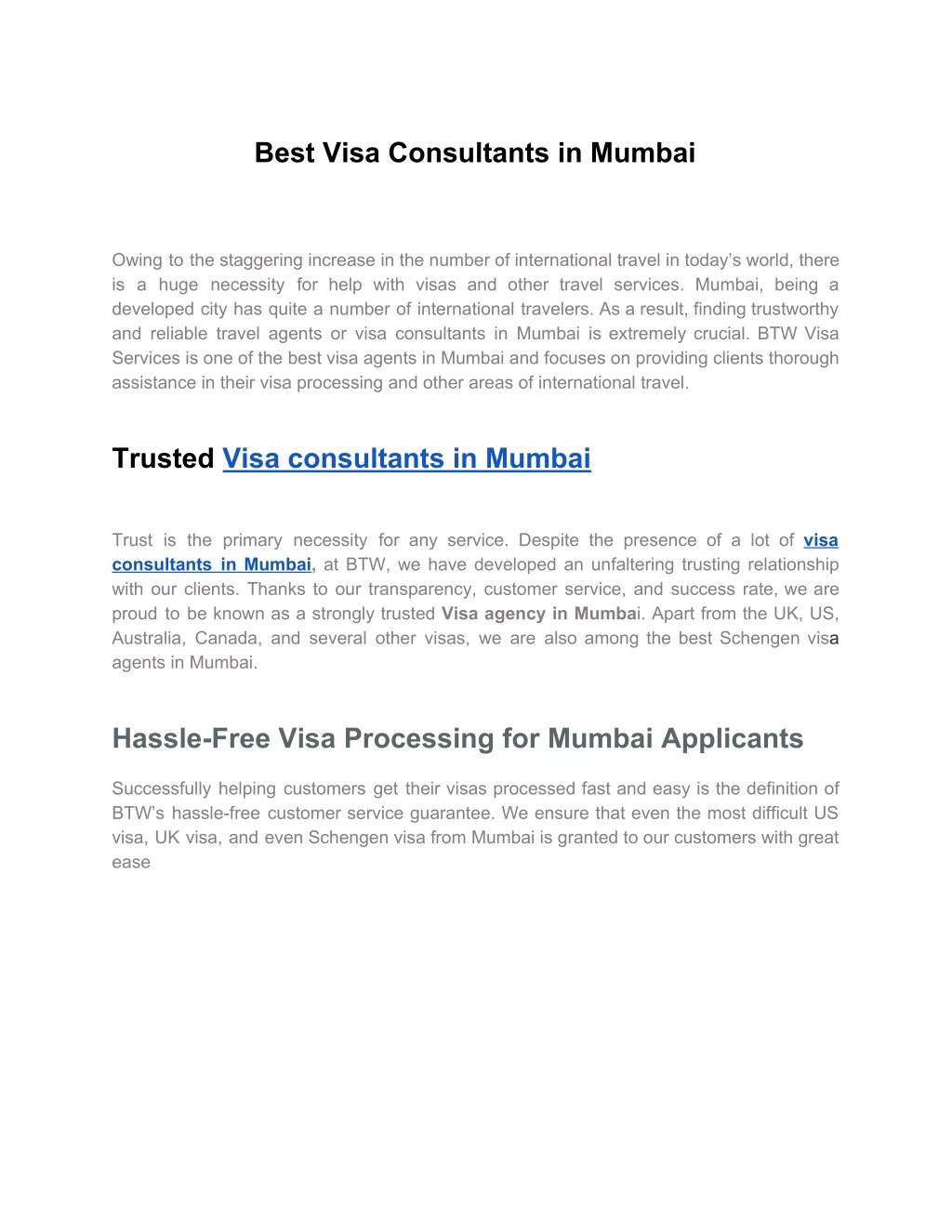 best visa consultants in mumbai