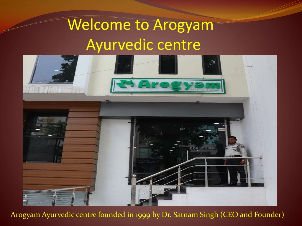 welcome to arogyam ayurvedic centre