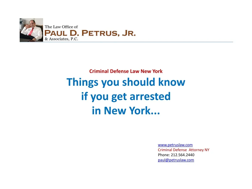 criminal defense law new york things you should
