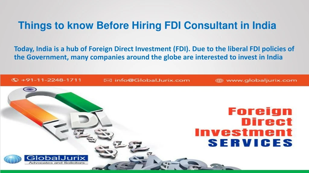 things to know before hiring fdi consultant in india