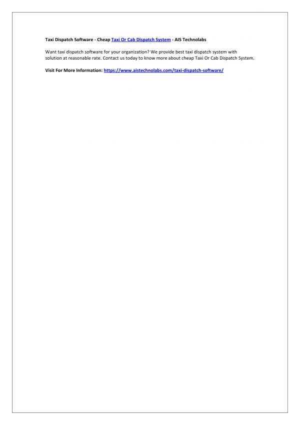taxi dispatch software cheap taxi or cab dispatch