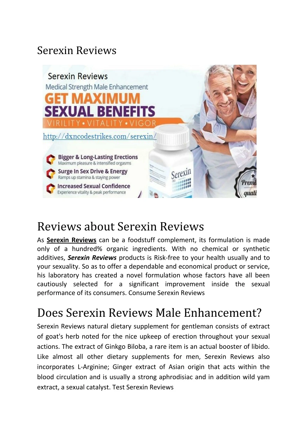 serexin reviews