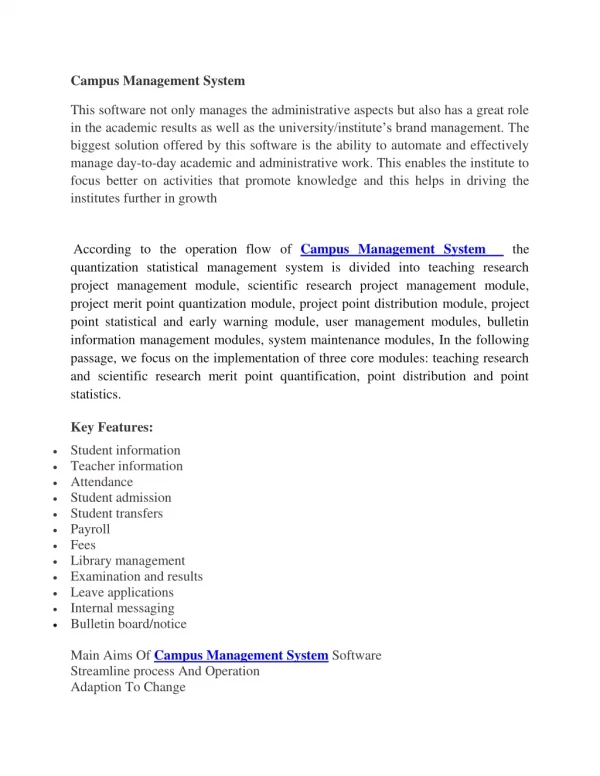 campus management system