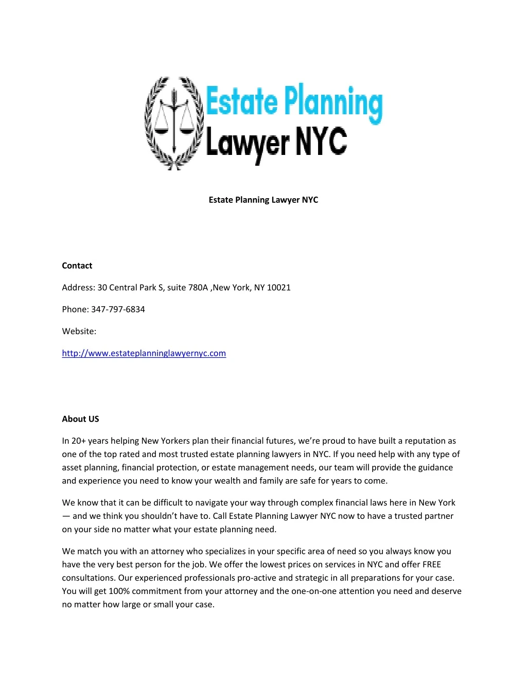 estate planning lawyer nyc