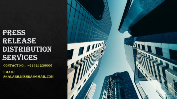 press release distribution services