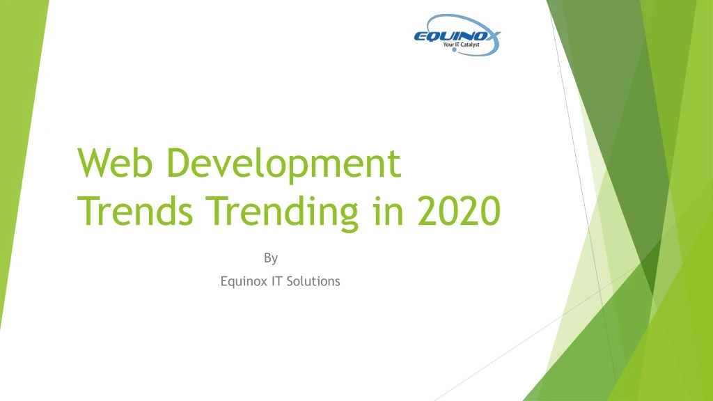 web development trends trending in 2020
