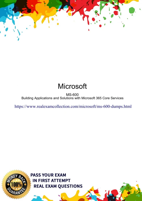 Real MS-600 Questions And Answers - Pass Microsoft MS-600 Exam