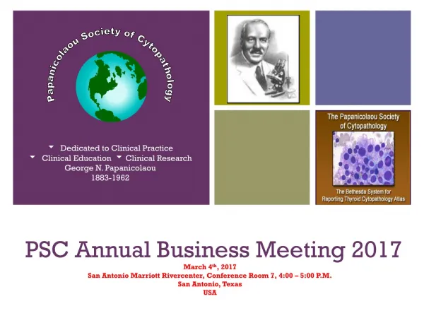 PSC Annual Business Meeting 2017