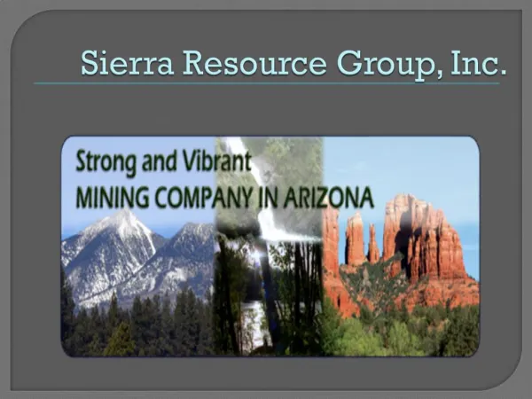 Sierra Resource Group, Inc.