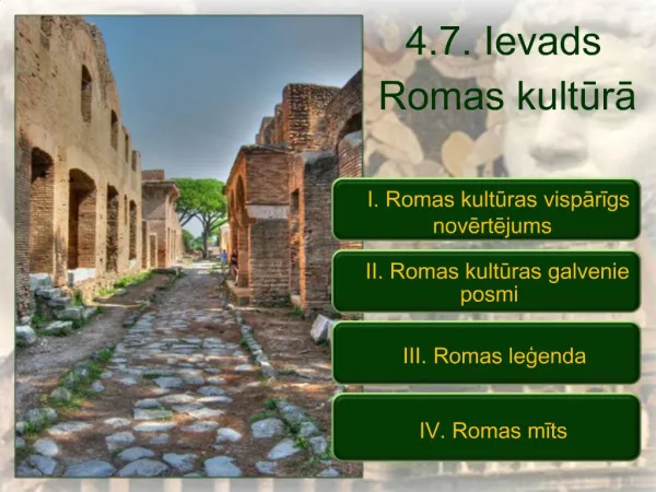 4.7. Ievads Romas kultura