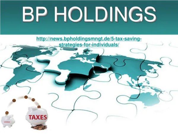 BP Holdings, 5 Steuern sparen Strategien für Einzelpersonen